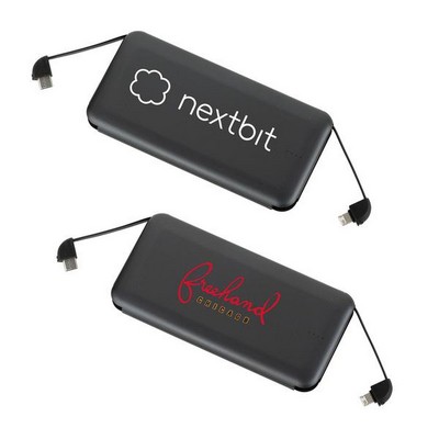 Volt UL Listed 10000 mAh Built-in Cable Powerbank