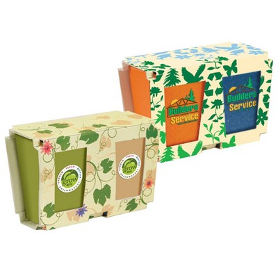 2 Pack Promo Planter w/Seeds (Full Color Digital)